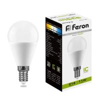 Лампа светодиодная Feron LB-750 Шарик E14 11W 4000K 25947