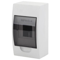 Бокс навесной ЩРН-П-4 4мод. IP41 пластик SIMPLE NO-box_simple-plastic_4_surface BOXS04 Эра Б0041521