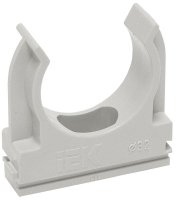 Держатель для труб (клипса) CF50 с защелкой ELASTA IEK CTA10D-CF50-K41-025
