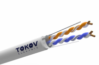 Кабель витая пара F/UTP 2х2х24AWG кат.5E PVC indoor 305м (м) TOKOV ELECTRIC TKE-C06-F22-5E-305-PVC