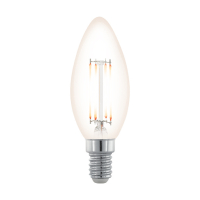 Лампа светодиодная филаментная диммируемая Eglo E14 3,5W 2200К прозрачная 11708