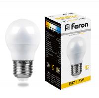 Лампа светодиодная Feron LB-95 Шарик E27 7W 2700K 25481