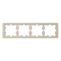 Рамка 4-постовая Schneider Electric Merten D-Life MTN4040-6533