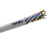 Кабель витая пара U/UTP 4х2х24 AWG кат.5E ССA PVC TOKOV Light (м) TOKOV ELECTRIC TKL-C06-U42CCA-5E-305-PVC