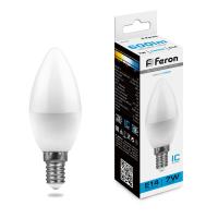 Лампа светодиодная Feron LB-97 Свеча E14 7W 6400K 25477
