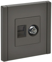 Розетка 2-м TV+RJ45 кат.5E FORTE&PIANO FP336 сер. IEK FP-AK20-1-K03