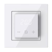 Термостат программируемый с Wi-Fi 3.6кВт 16А для теплых полов с датчиком темперутары пола с возможн. установкой в рамку Legrand Valena и Schneider Unica бел. Extherm ET-44(w)
