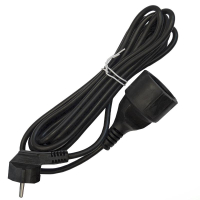 Удлинитель-шнур 1х3м с заземл. 16А IP20 ПВС 3х1 черн. DOMTOK 2342