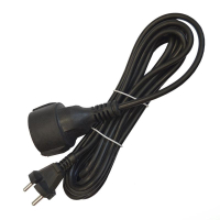 Удлинитель-шнур 1х5м без заземл. 10А IP20 ПВС 2х1 черн. DOMTOK 2340