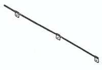 Проводник заземляющий ЗП-6 L1000 покрытие черн. лак АЭМЗ 00000340
