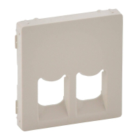 Лицевая панель Legrand Valena Life розетки телефонной RJ-11/Ethernet RJ-45 слоновая кость 755421