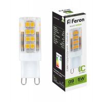 Лампа светодиодная Feron LB-432 G9 5W 4000K 25770