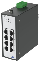 Коммутатор промышленный неуправляемый ISU-430 Ethernet 8 портов 10/100BaseT разъем RJ45 24В AC/12/24/48В DC с резервированием ONI ISU-430-8FE0000000000