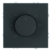 Терморегулятор механический Stekker Эмили RSW00-5120-05  черный уголь, soft touch 50713