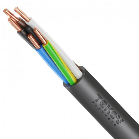 Кабель TOKOV ELECTRIC ВВГнг(А)-LS 5х6 ОК (N PE) 0.66кВ (м) УТ000028410
