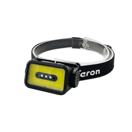 Фонарь налобный FERON TH2315 c аккумулятором 5W, 2000mAh IP44, USB type-C, ABS пластик 51620