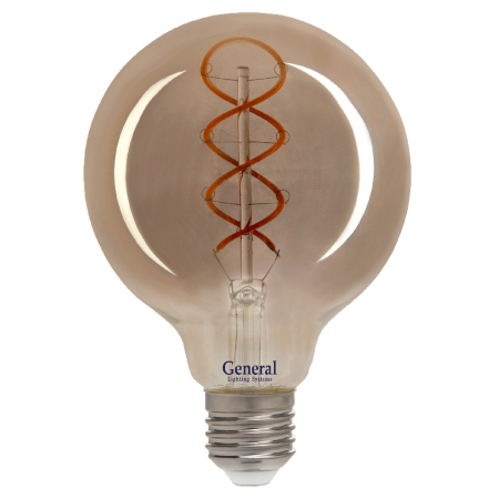 Филаментная светодиодная лампа General GLDEN-G125DSS-6-230-E27-1800 684600