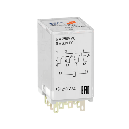 Реле промежуточное OptiRel G RP55-34-110D-6-CO КЭАЗ 281133