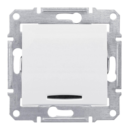 Переключатель перекрестный с синей подсветкой Schneider Electric Sedna 10A 250V SDN0501121