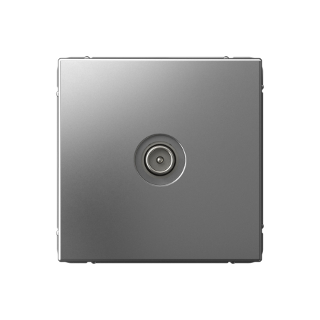 TV Розетка оконечная 1DB Systeme Electric ArtGallery Сталь GAL000991