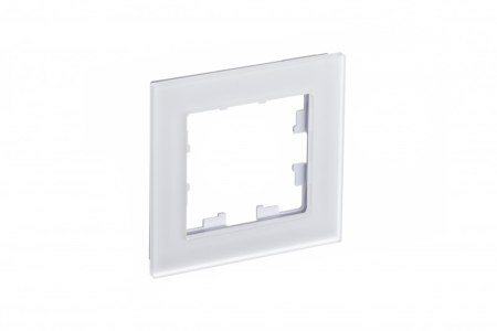 Рамка 1-ая Systeme Electric AtlasDesign Nature Матовое стекло белый ATN330101