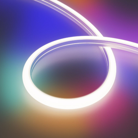 Светодиодная герметичная лента Arlight DMX MOONLIGHT-TOP-B84-16x15mm 24V RGB-PX7 360deg (18 W/m, IP67, 5m, wire x2) 045437