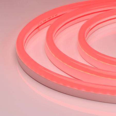 Светодиодная герметичная лента Arlight WAVE-SIDE-A120-12x25mm 230V Red (12 W/m, IP67, 50m, wire x2) 051942