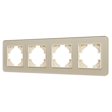 Рамка на 4 поста стеклянная Arlight FRM-OMALI-SFGS-4-GD 049719