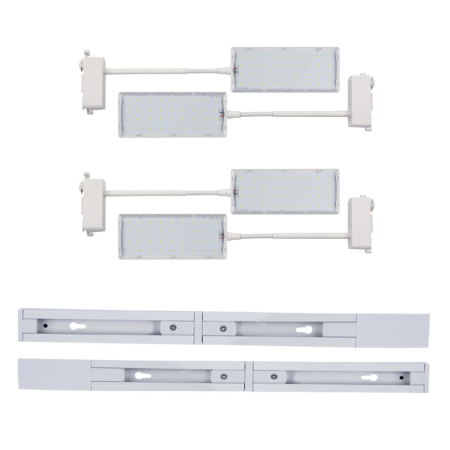 Трековый прожектор для растений (4 шт.) Uniel ULB-P37-12W/SPFR/K WHITE 3М SET42 UL-00012710