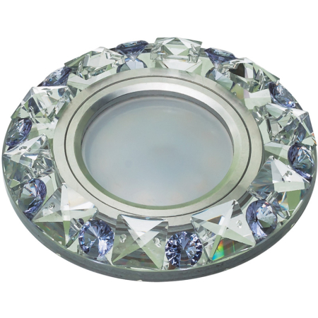 Встраиваемый светильник Fametto Peonia DLS-P123 GU5.3 CHROME/CLEAR+PURPLE 10644
