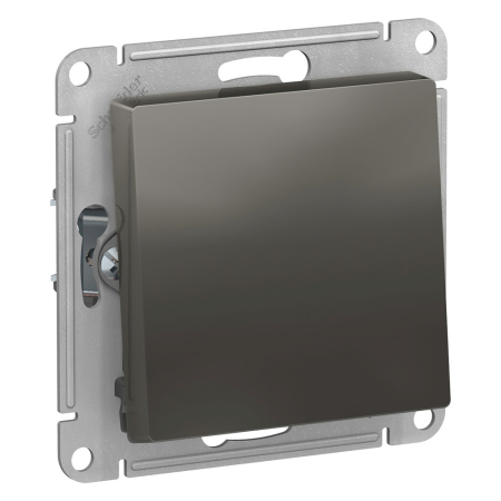 Переключатель 1-клавишный, сх.6, 10АХ Systeme Electric AtlasDesign Сталь ATN000961