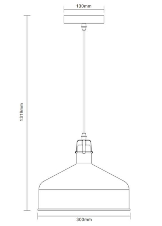 Светильник PL-425L С62 подвес. Amsterdam 1хE27 60Вт 230В черн.+медь Camelion 13029