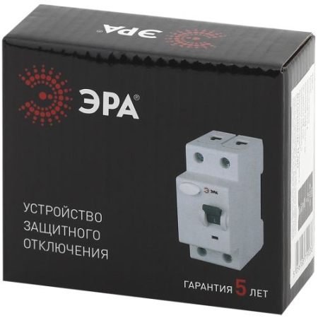 Выключатель дифференциального тока (УЗО) 1P+N 25А 10мА ВД1-63 Pro NO-902-48 ЭРА Б0031889