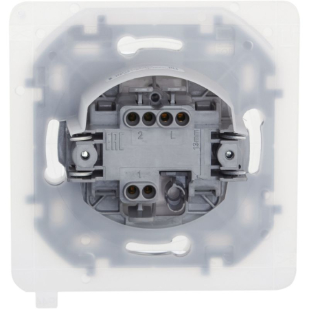 Переключатель 1-кл. Inspiria 10А IP44 250В 10AX механизм бел. IEK 673670
