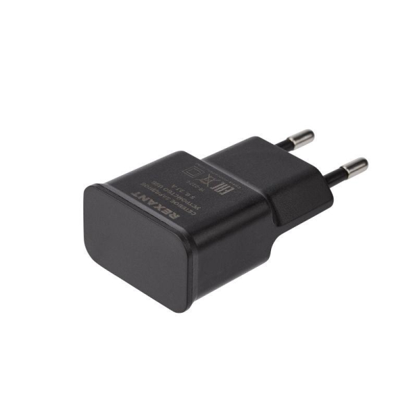 Устройство зарядное сетевое USB 5В 2.1A черн. Rexant 16-0274