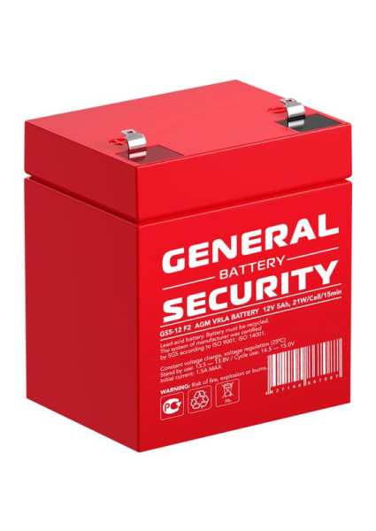 Аккумулятор 12В 5А.ч General Security GS5-12 F2