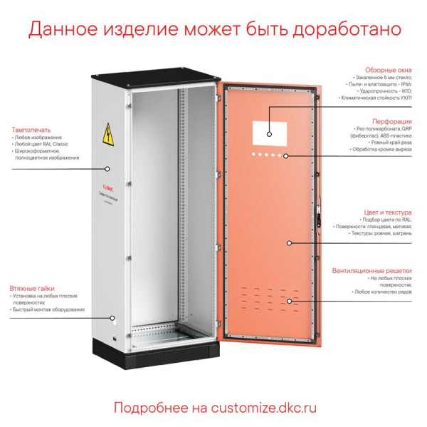 Дверь сплошная для шкафов CQE N 1800х400мм DKC R5NCPE1840