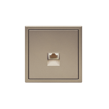 Розетка компьютерная ArtGallery RJ45 кат.5E механизм шампань SE GAL000583