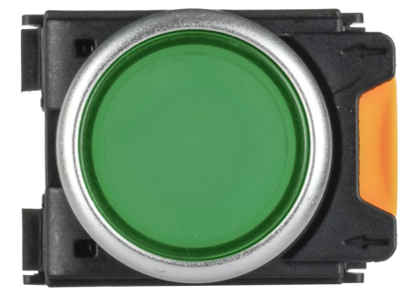 Кнопка d22мм 1НО+1НЗ MASTER с фиксацией зел. IEK MI-BT60-11T-3-21-K06