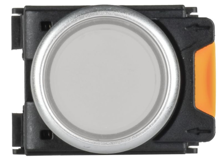 Кнопка d22мм 1НО+1НЗ MASTER с подсветкой и фиксацией бел. IEK MI-BT60-11TD-3-11-K01