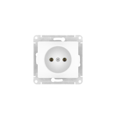 Розетка Glossa 16А без заземл. быстрозажим. клем. механизм бел. SE GSL000141S