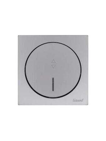 Выключатель проходной 1-кл. СП OSEN 10А IP20 с подсветкой механизм сер. матов. LEZARD 743-7488-114