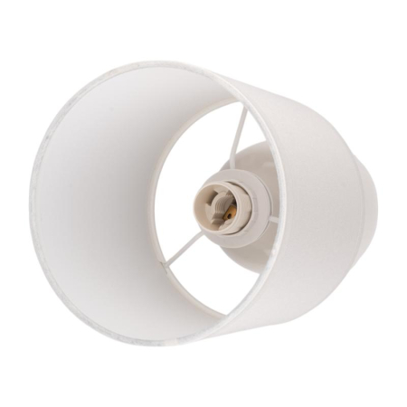 Светильник настольный JH2-02-wh E14 IP20 130х130х255мм керамика; ткань; PVC-пластик бел. JazzWay 5062313