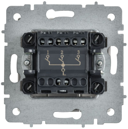 Выключатель 3-кл. СП BRITE ВС10-3-0-БрАБ 10А механизм арктич. бел. IEK BR-V30-0-10-K91