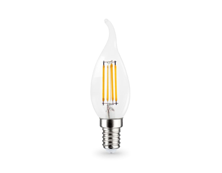 Филаментная светодиодная лампа Ambrella Light Bulbing E14 11W 4000K свеча на ветру 351124