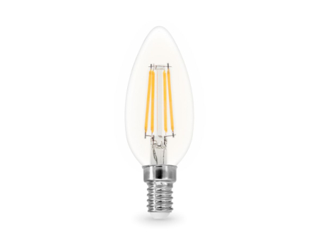 Филаментная светодиодная лампа Ambrella Light Bulbing E14 15W 4000K свеча 351514