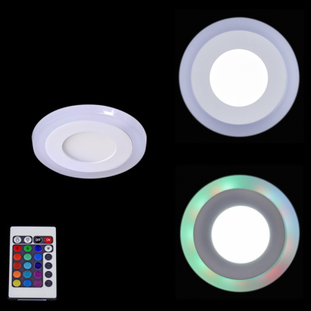 Встраиваемый светильник Reluce 50503-9.0-001TM LED3+3W WH/DL+RGB