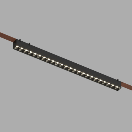 Трековый однофазный светильник Denkirs Belty grill DK5672-BK