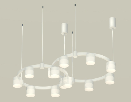 Комплект подвесного светильника Ambrella Light Techno Ring XR92081002 (A9208x2, C9236, C9231, N8402)