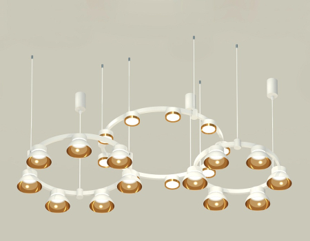 Комплект подвесного светильника Ambrella Light Techno Ring XR92082000 (A9208x3, C9241, C9236, C9236, N8144, N8124)